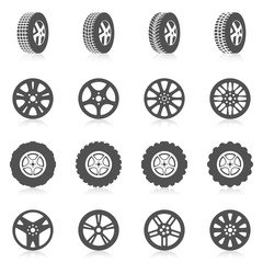 Tire Icon Set
