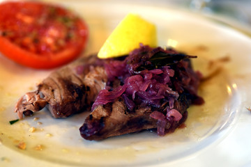 pork steak with onions from Tropea