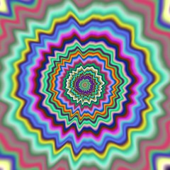 Psycho floral pattern generated texture