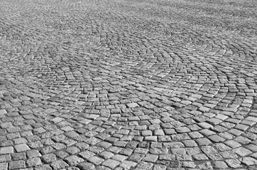 Granite pavers of a city plaza