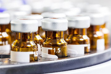 Amber color vial with cap © smuay