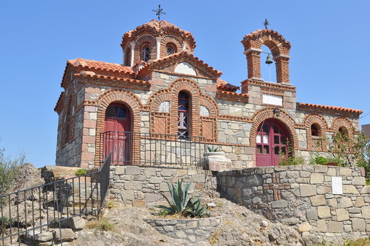 Sigri church,island Lesbos,Greece