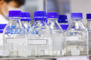 Laboratory glass bottle