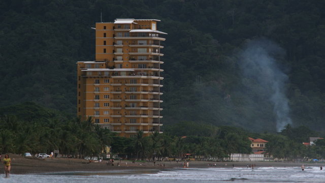 high-rise building on the beach in Costa Rica