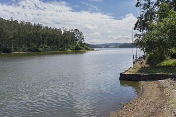 Fototapeta premium Embalse de As Forcadas (Valdoviño, La Coruña - España).