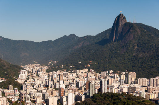 Rio de Janeiro Skyline with Corcovado Mountain