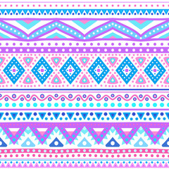 Tribal ethnic seamless stripe pattern.  illustration