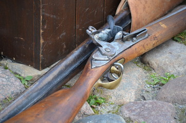 Historisches Steinschlossgewehr