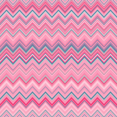 Cute zig zag stripe seamless pattern.  illustration