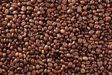 Coffee beans background