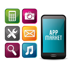e-commerce and market mobile applications design.