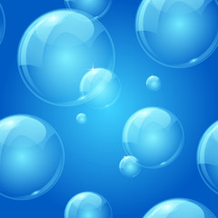 Aqua blue bubble