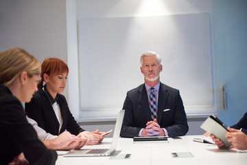 Fototapeta premium business people group on meeting