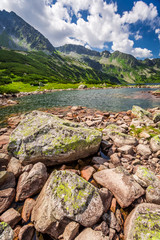 Fototapeta na wymiar Wonderful pond in the Tatra Mountains