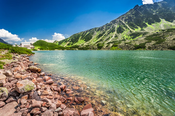 Fototapeta premium Crystal clear pond in the Tatra Mountains