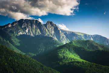 Sunset in the Tatra Mountains in summer