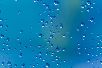 raindrops on window glass, background
