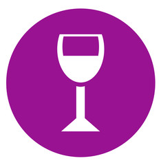 Wine glass vector icon image