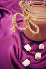 Hot chocolate with marshmallow