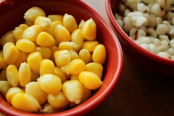 Corn seeds with job's tears