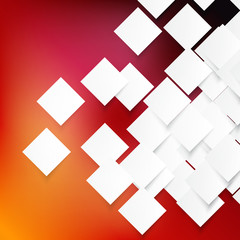 Vector white squares. Abstract background