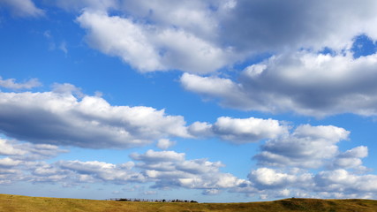 Obraz na płótnie Canvas Blue Sky with Some Dark Cloud 