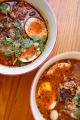Ramen with chili sauce
