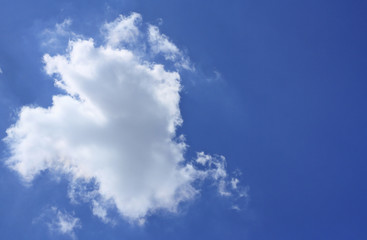 clouds in the blue sky