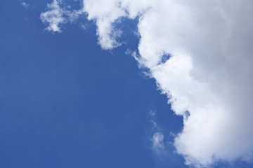 clouds in the blue sky