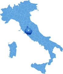 Map of Italy, Viterbo