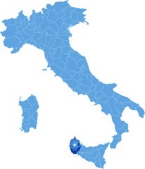 Map of Italy, Trapani