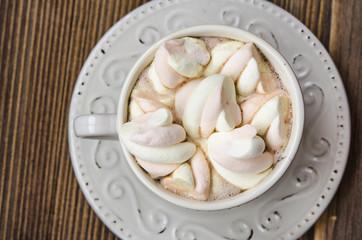 cocoa with marshmallows  