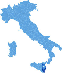 Map of Italy, Siracusa