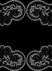 Vector background with repeating decorative elements