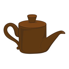 tea kettle isolated illustration