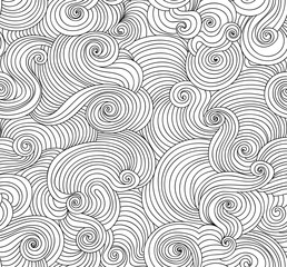 Abstract vector wavy seamless pattern