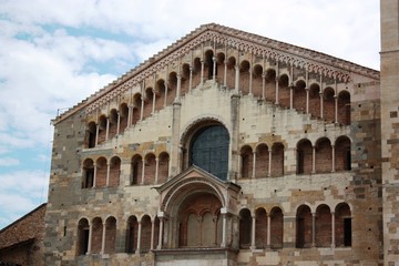 Obraz premium Detail of Cathedral of Santa Maria Assunta in Parma Italy 