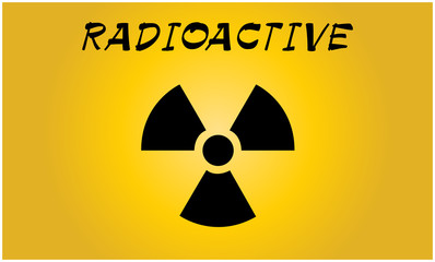 Obraz premium Radioactive contamination symbol - Vector Illustration