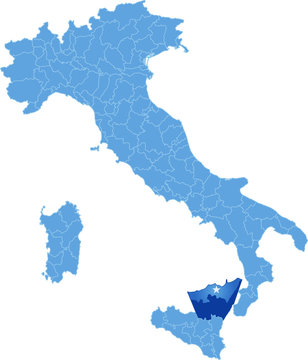 Map of Italy, Messina
