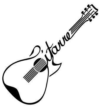 Gitarre als Logotype