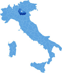 Map of Italy, Mantova