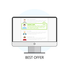 Freelance Best Offer Icon