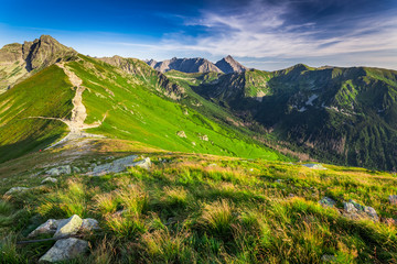 Naklejka premium Wonderful sunset in the Tatra Mountains in Poland