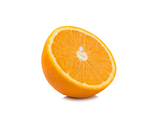 Orange fruit isolated on white