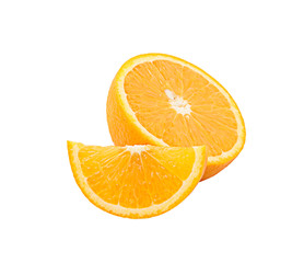 Orange fruit isolated on white
