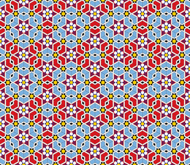 Arabic hexagon Pattern, Vector Illustration