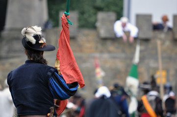 Fahnenträger bei Belagerung einer Festung (Dreißigjähriger Krieg)