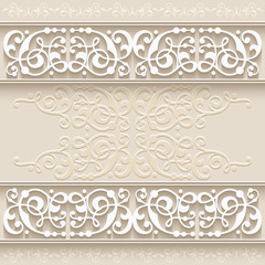 Abstract paper border decoration