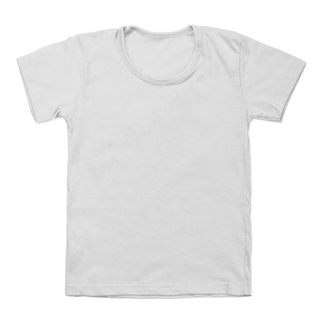 Kid Gray Tshirt On White Background