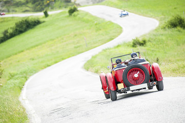 Red vintage car